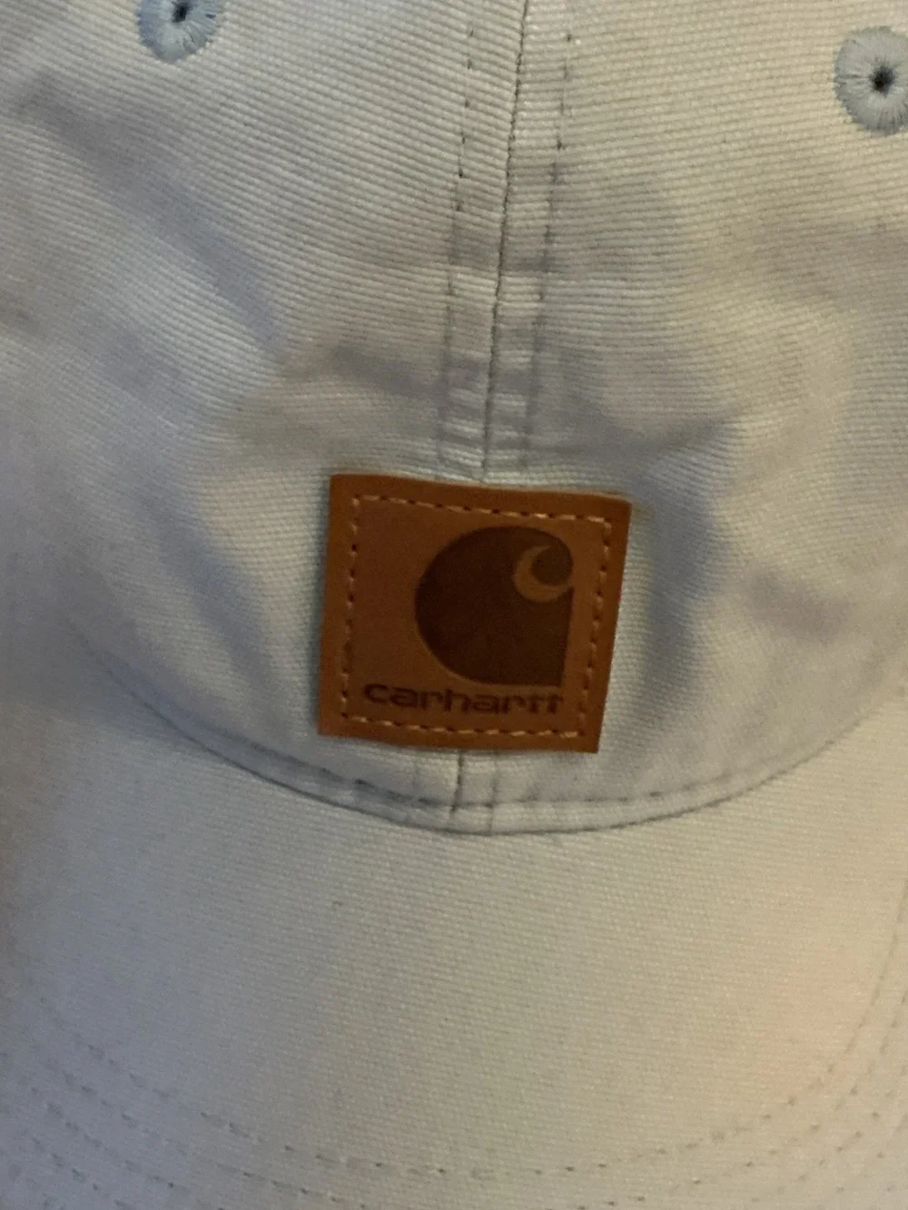 Carhartt Women’s Pale Blue Leather Patch Cap